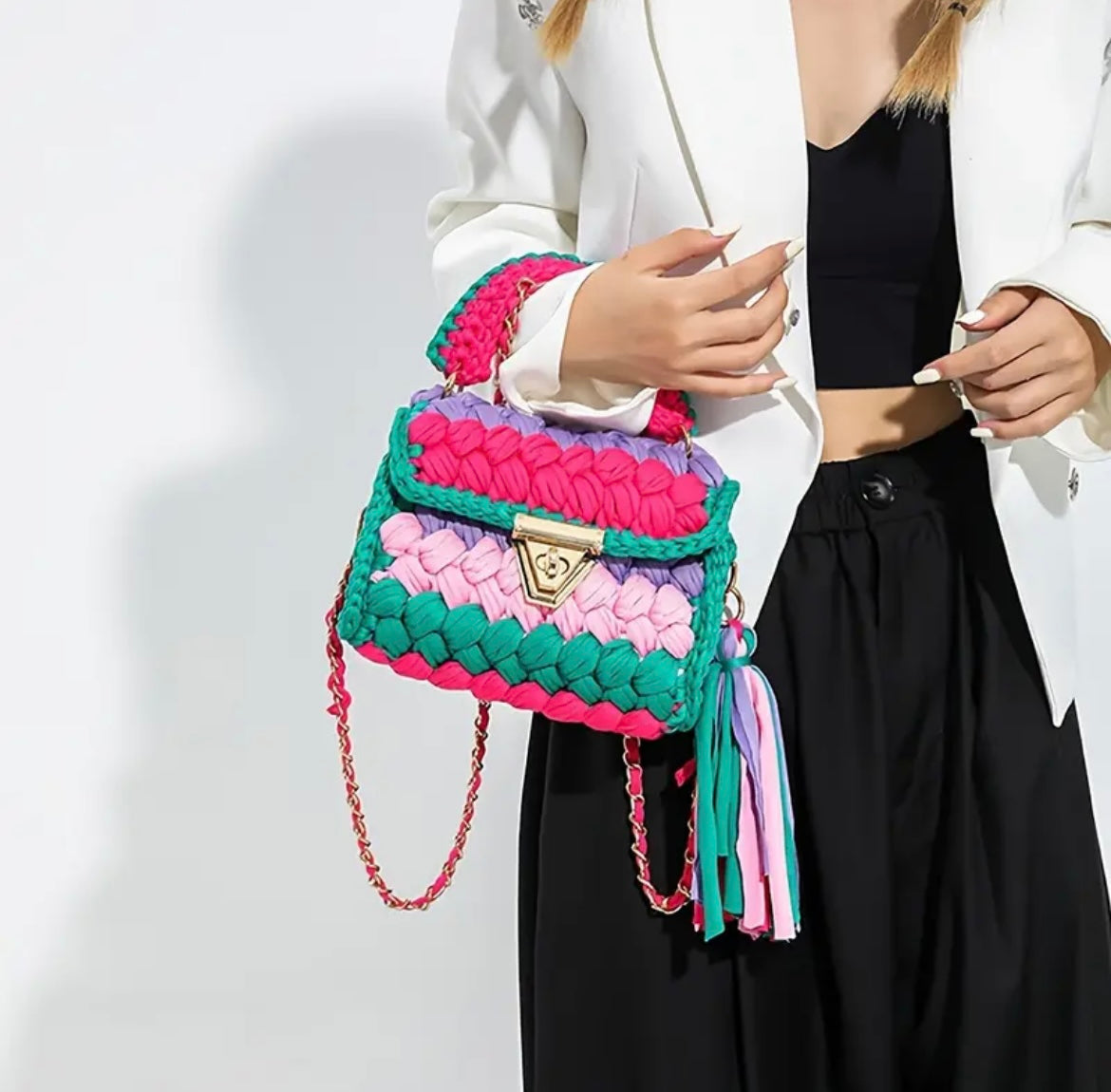 BUNTE HANDTASCHE