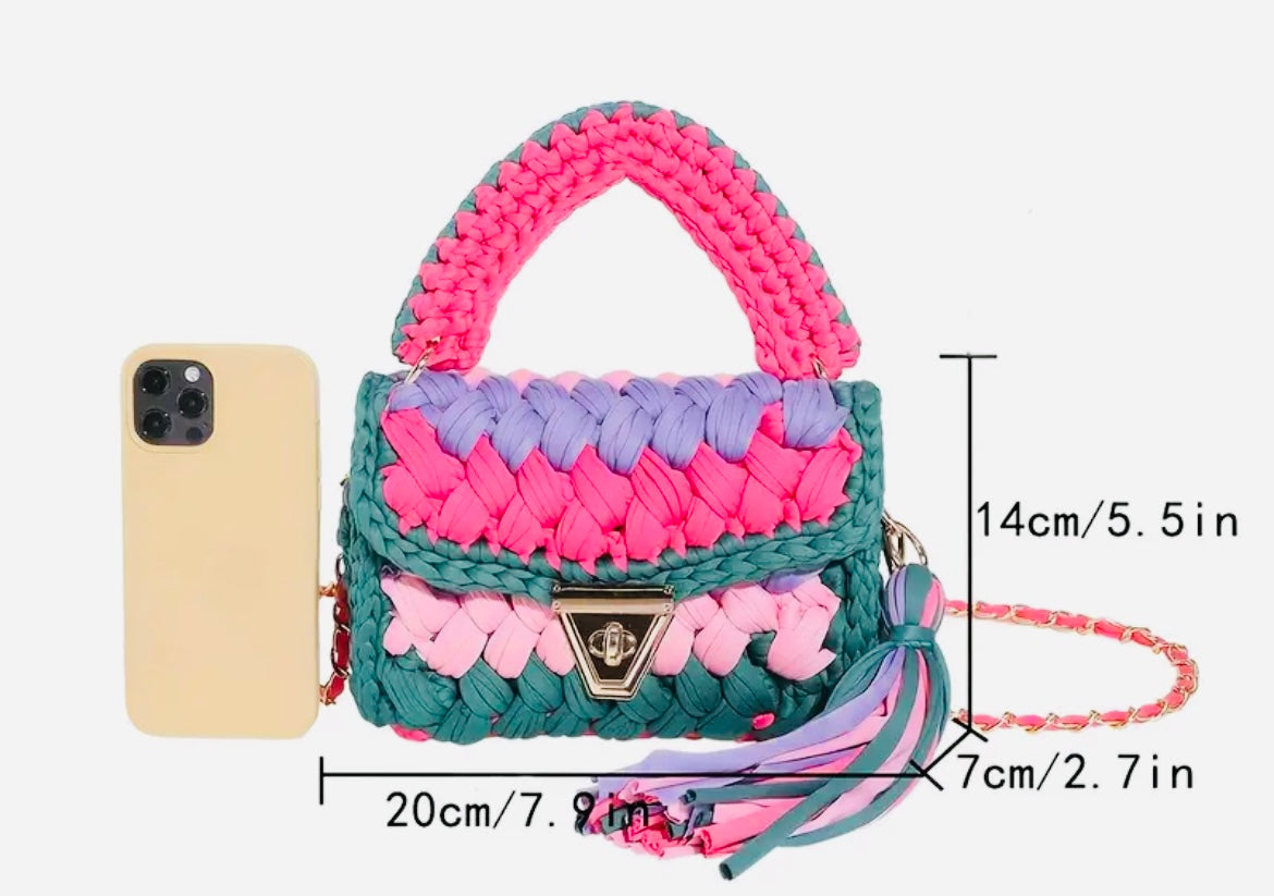 BUNTE HANDTASCHE