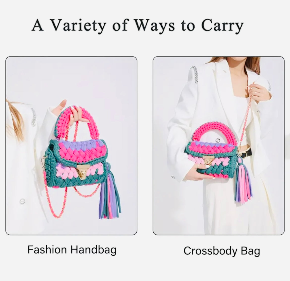 BUNTE HANDTASCHE