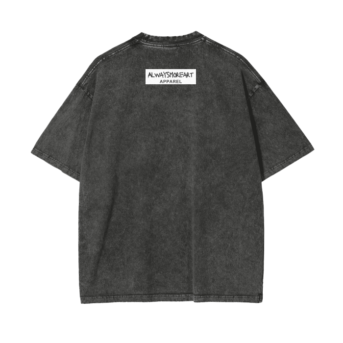 MIRADAS – Übergroßes T-Shirt mit Acid-Waschung