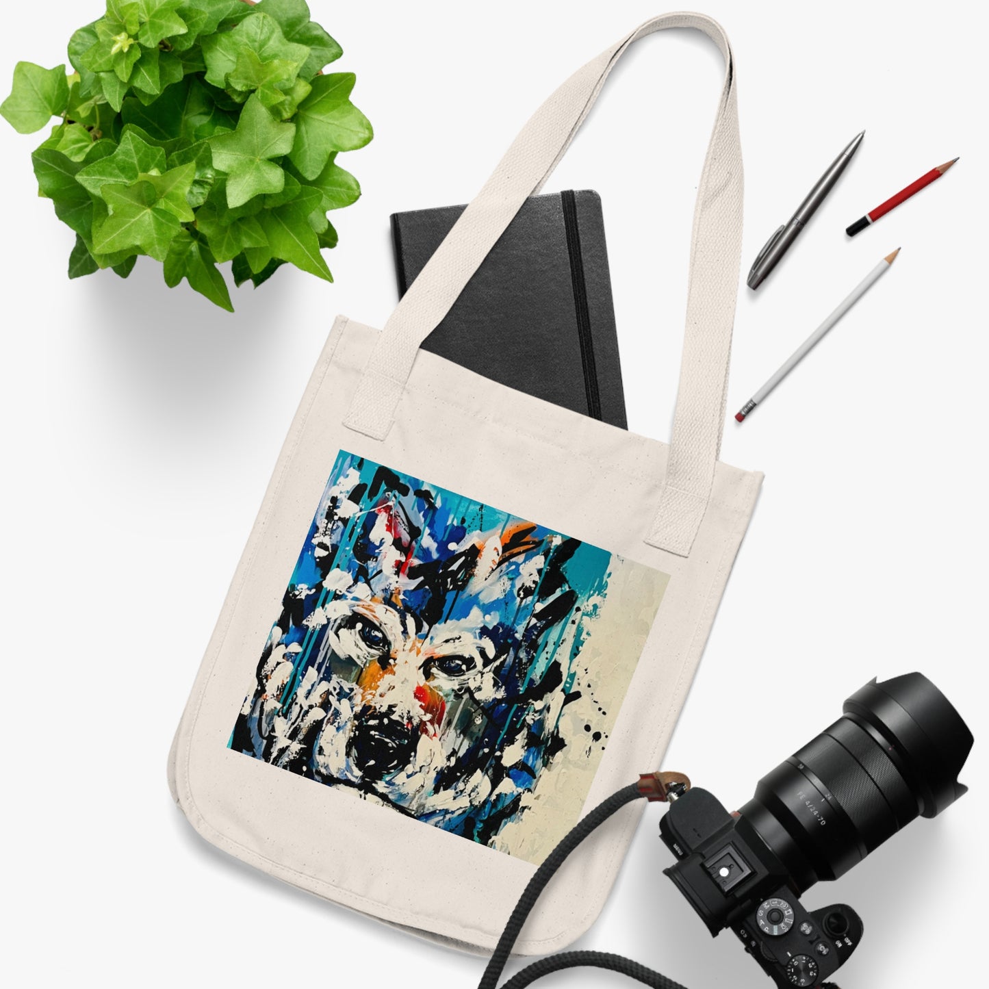 Organic Canvas Tote Bag LA LOBA