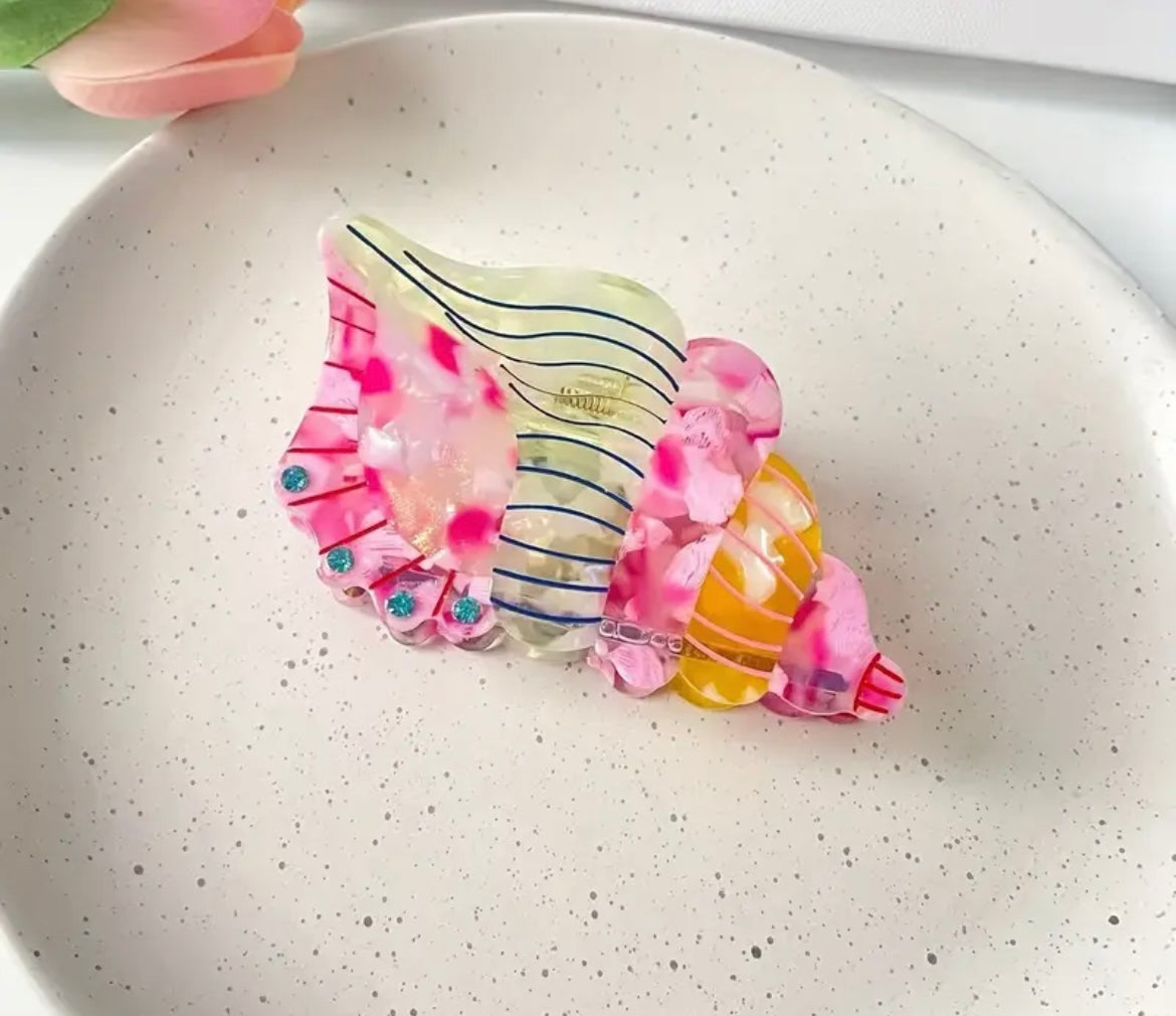 Sea Snail Hair Clip